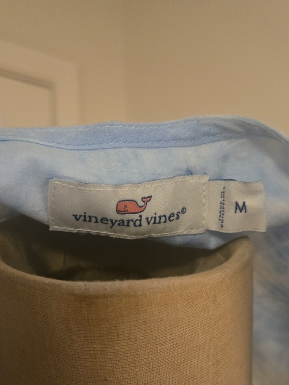 Vineyard Vines Women's Blue and White Tie-Dye Tassel Tunic Dress Size M - Picture 2 of 13